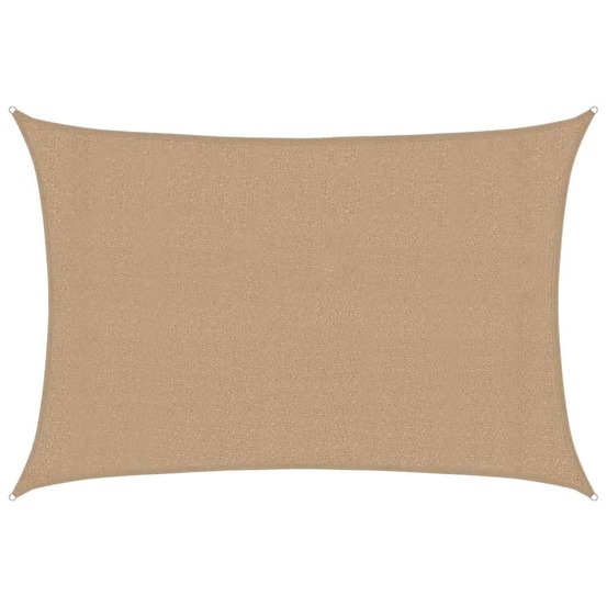Voile d'ombrage 160 g/m² taupe 3x4 m pehd