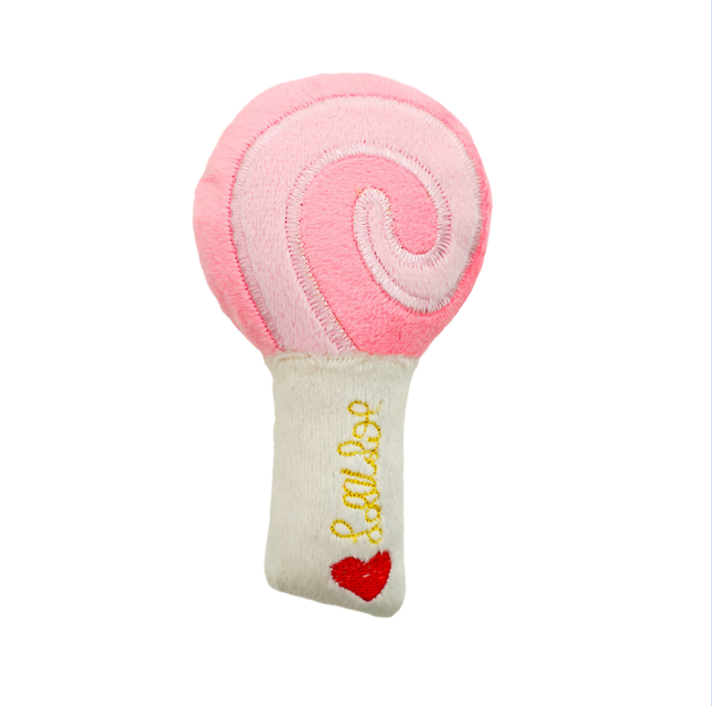 Jouet en peluche pour chien avec des motifs de fruits et d'animaux de dessin animé