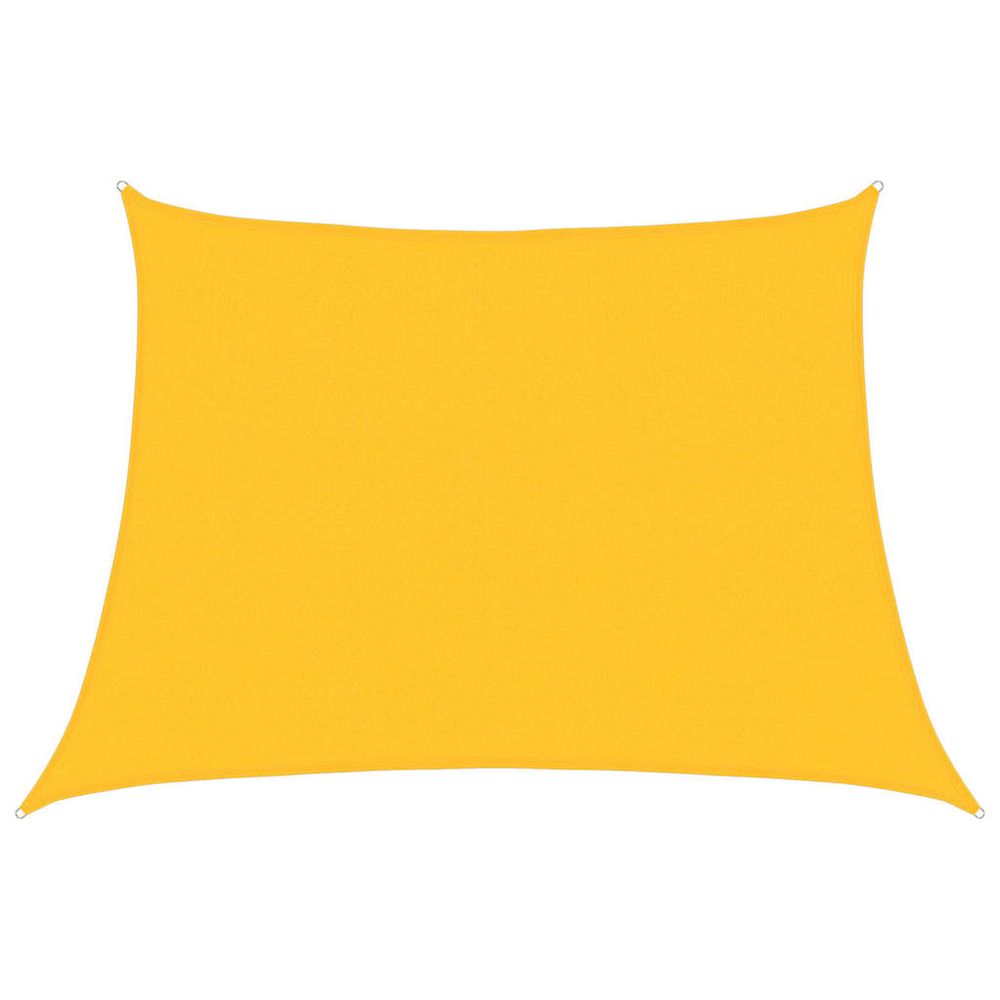 Voile d'ombrage 160 g/m² trapèze jaune 4/5x3 m pehd