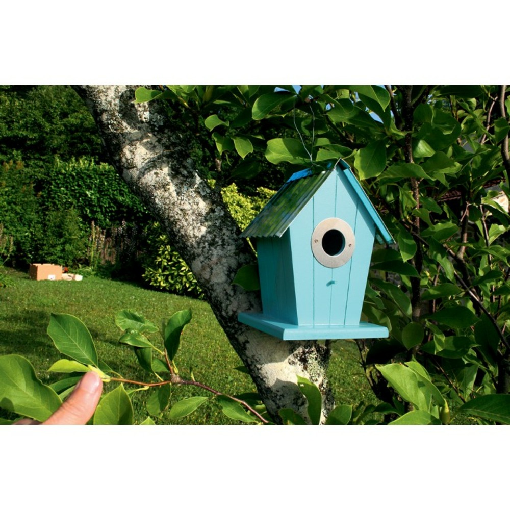 Décamp - nichoir metal et bois