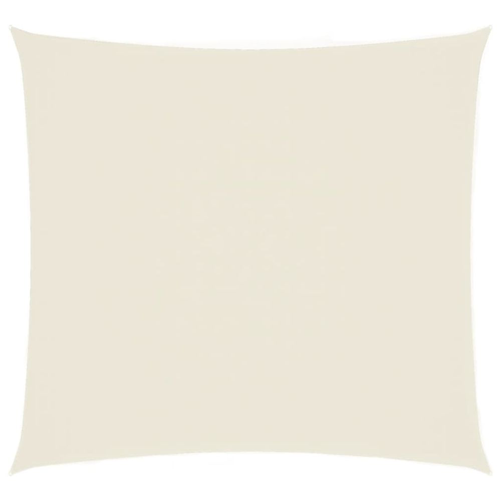 Voile de parasol tissu oxford carré 4,5x4,5 m crème
