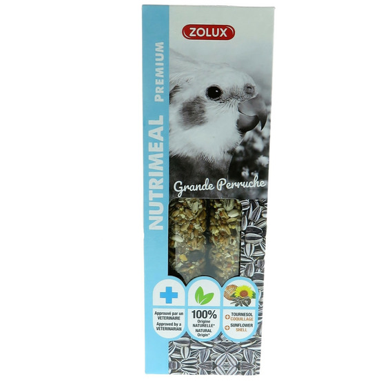 Friandises 2 sticks premium tournesol pour grande perruche , pour oiseaux