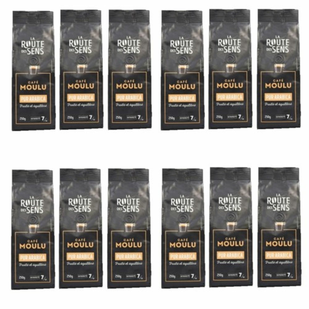 Café moulu 100% arabica - la route des sens