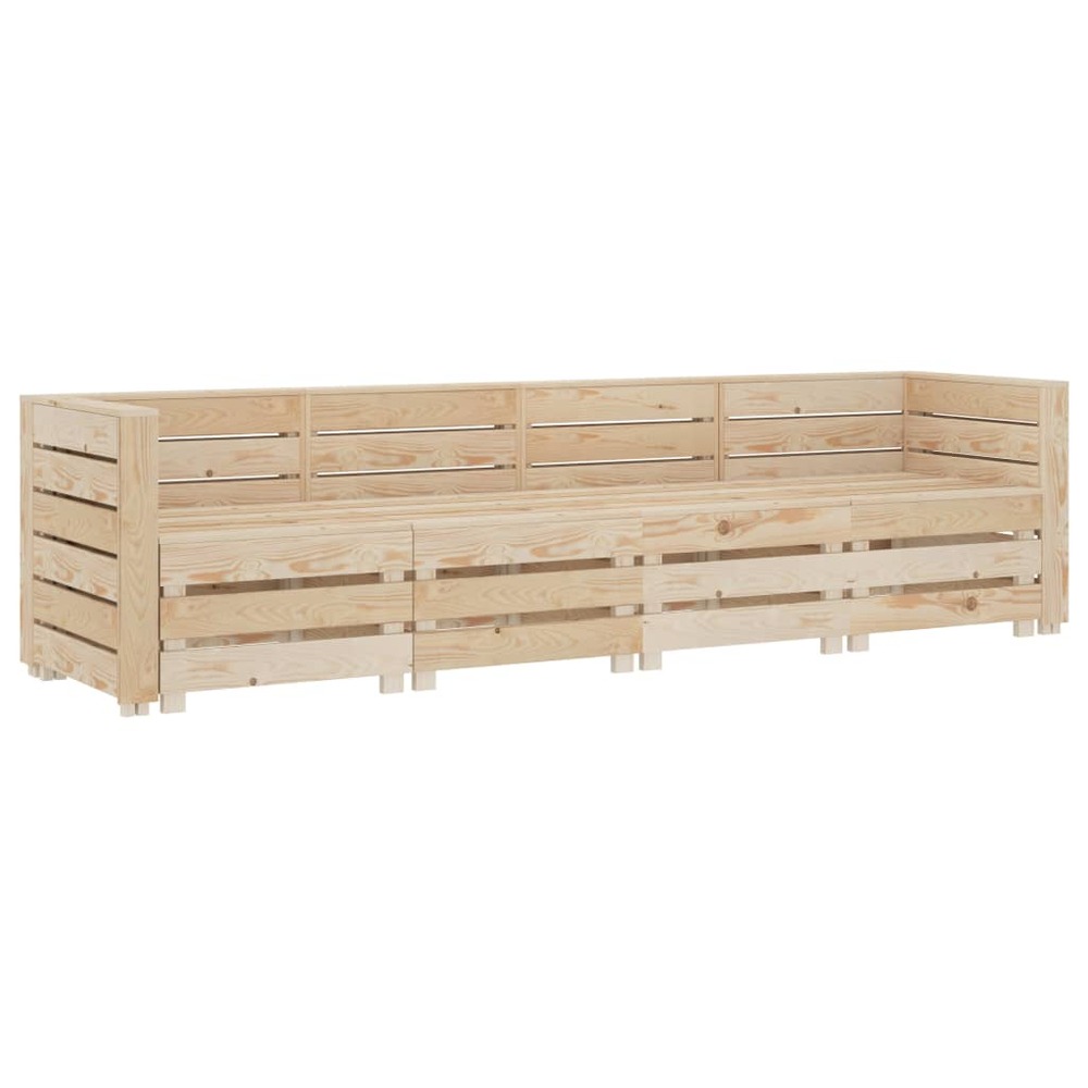 Canapé D'angle Palette De Jardin Bois De Pin Imprégné VidaXL | Leroy Merlin