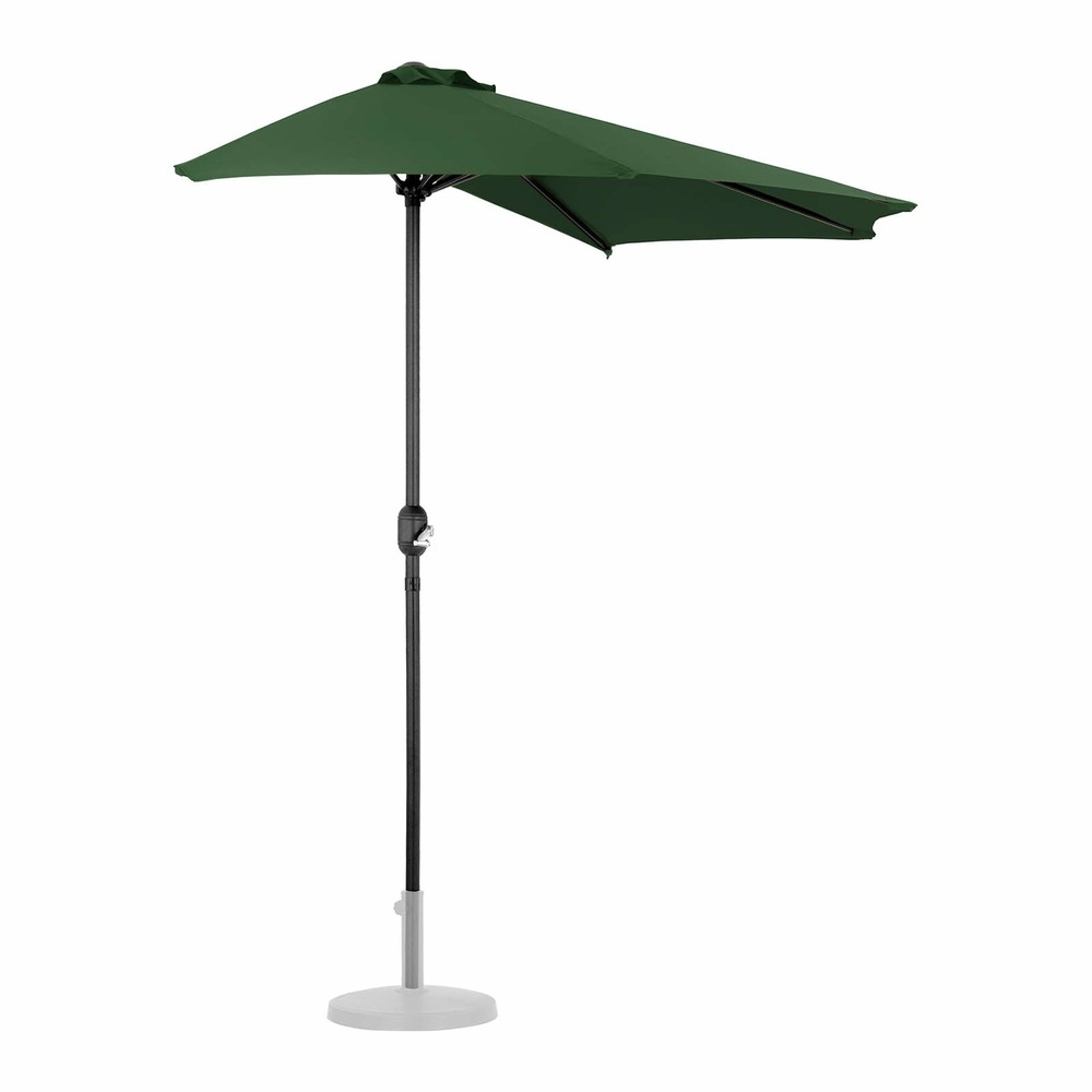 Demi parasol pentagonal 270 x 135 cm vert