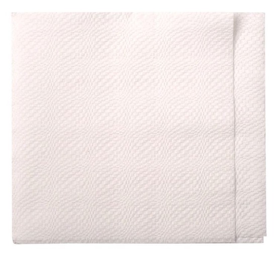 Serviette ouate 29x29 cm blanc pliage décalé ecolabell colis de 3000 - manufacture de l'ephemere