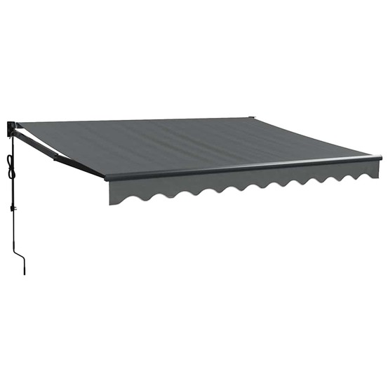 Auvent rétractable automatique anthracite 3,5x2,5 m