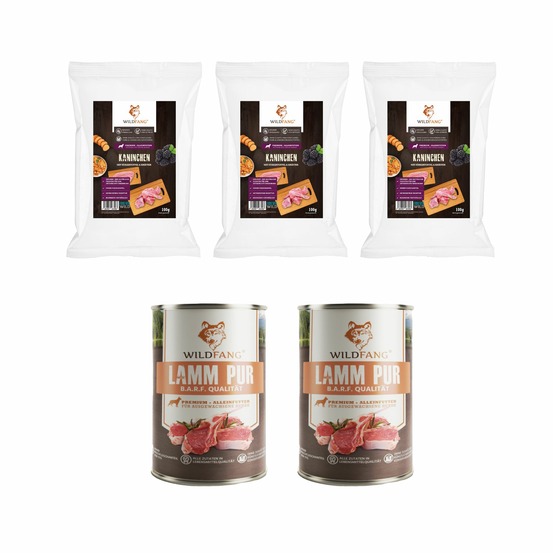 Wildfang - coffret gourmet adulte - aliments secs et humides - agneau