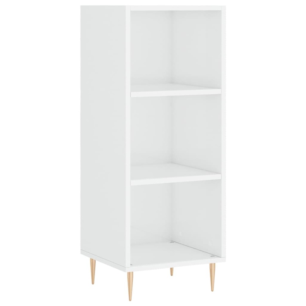 Buffet bahut commode armoire meuble de rangement organisateur cuisine salle de séjour salon brillant 34,5 x 32,5 x 90 cm bois