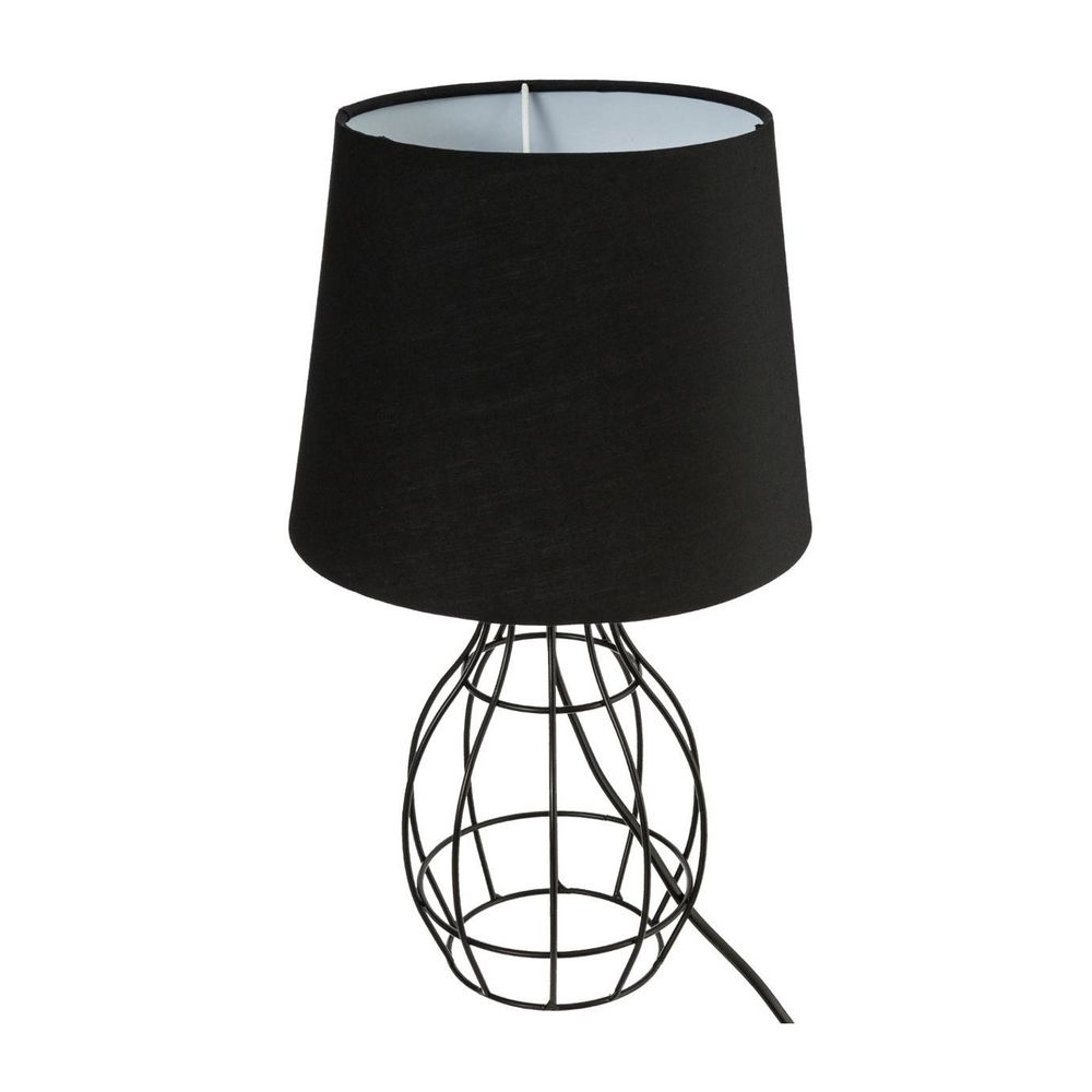 Lampe à poser en métal filaire noir h 35 cm