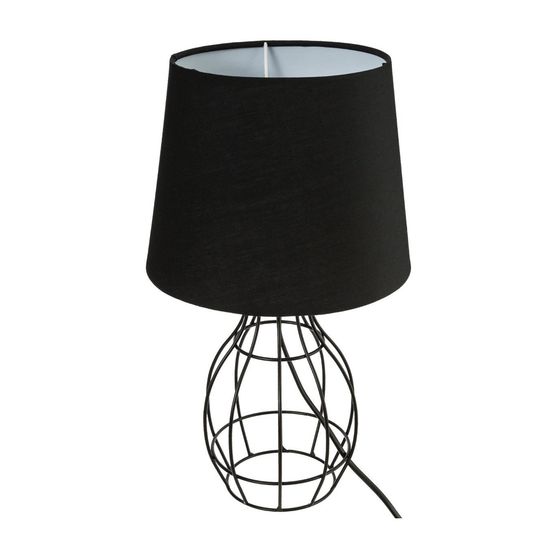 Lampe à poser en métal filaire noir h 35 cm