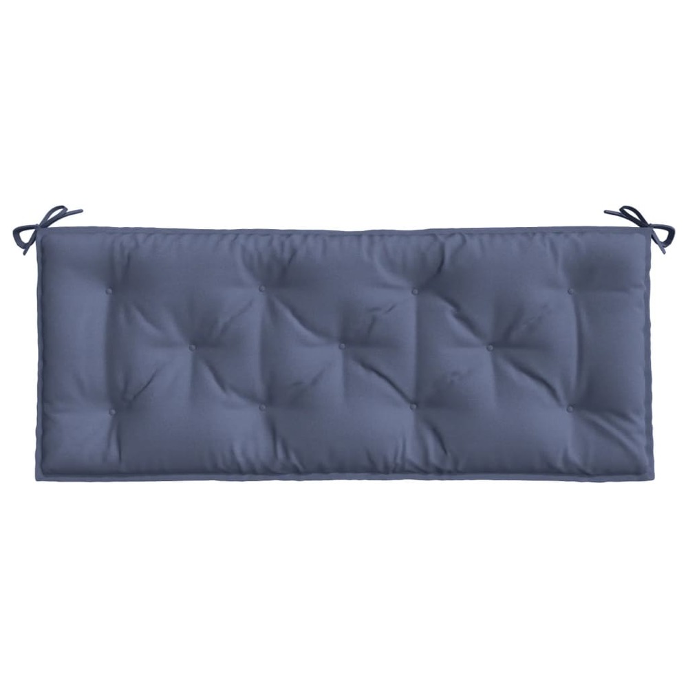 Coussin de banc de jardin bleu marine 120x50x7 cm tissu oxford