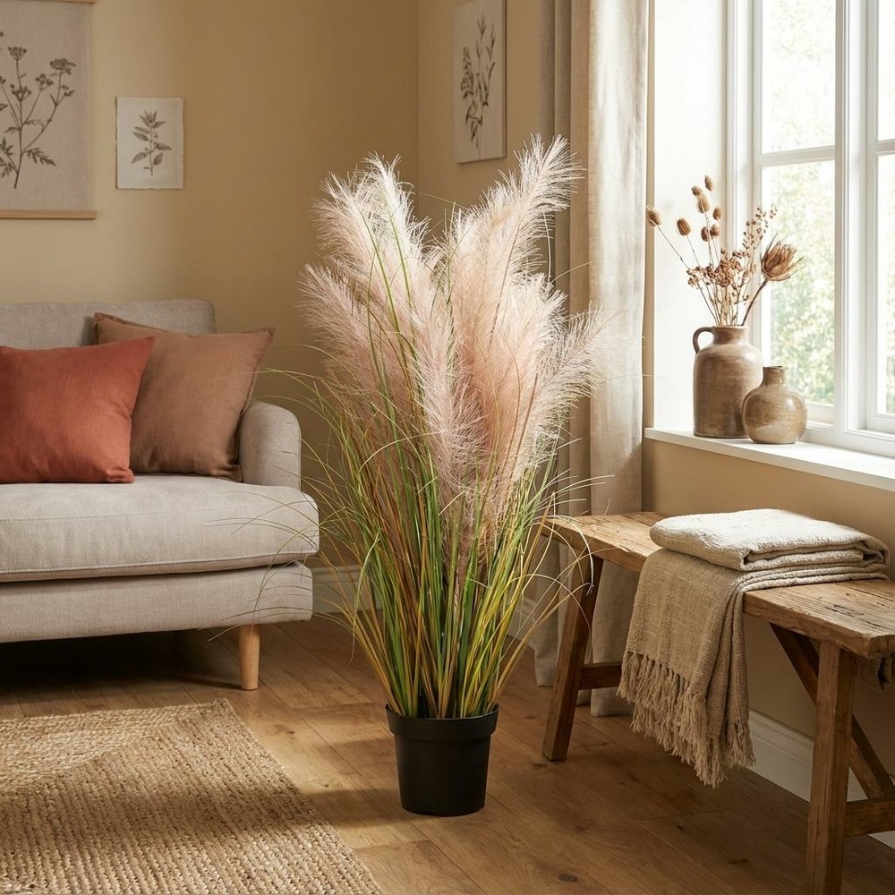 Roseau commun plante artificielle - h95 cm - ø16 cm