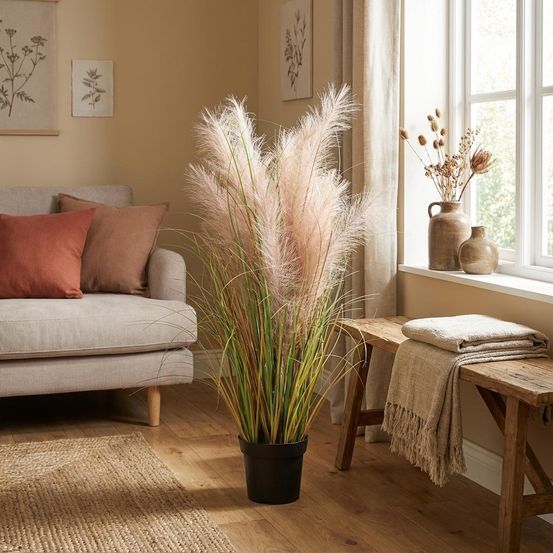 Roseau commun plante artificielle - h95 cm - ø16 cm