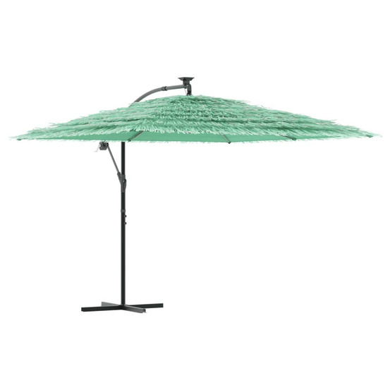 Parasol de jardin avec mât en acier vert 290x290x238 cm