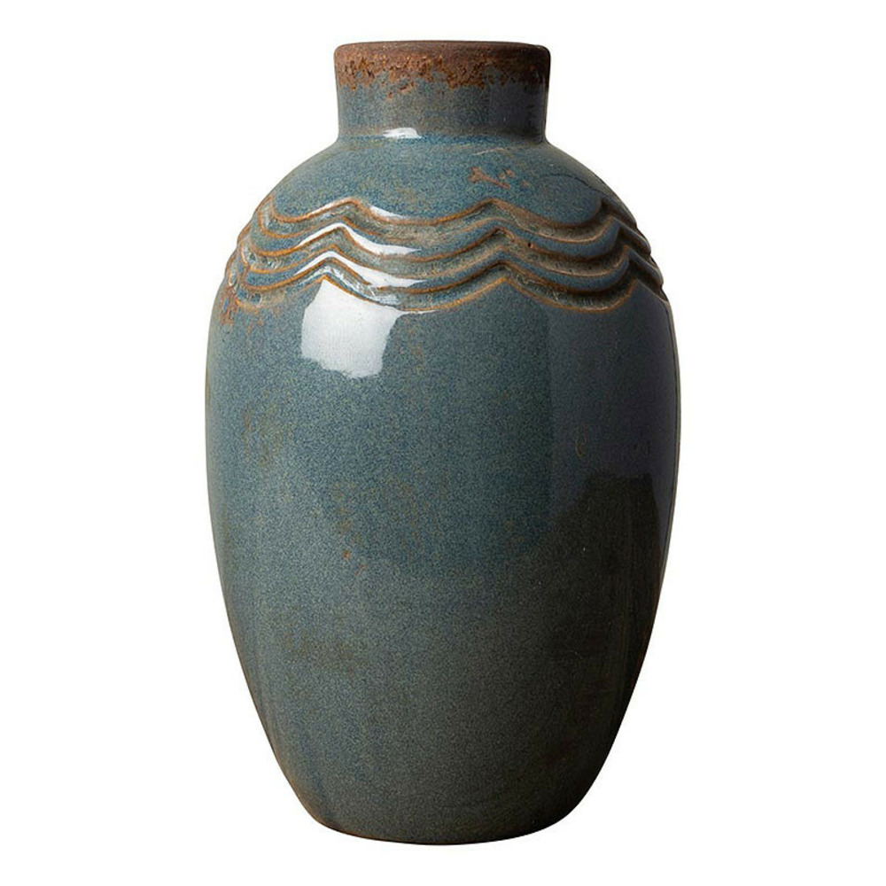 Vase gris bleu grâce 15x9cm