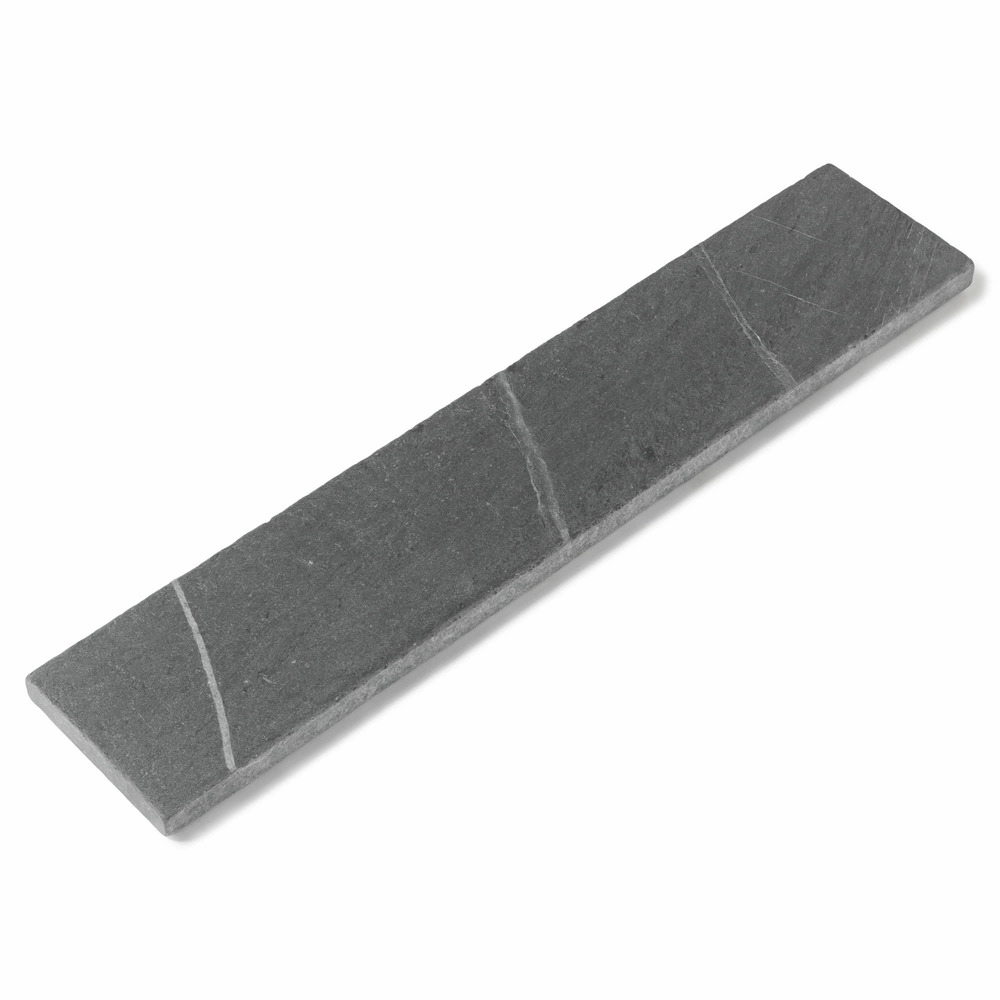 Margelle de piscine ardoise noire vieillie 100x20x3 cm bord droit (à l'unité) - ro'ma nature