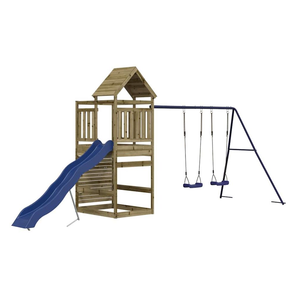 Aire de jeux d'extérieur bois de pin imprégné