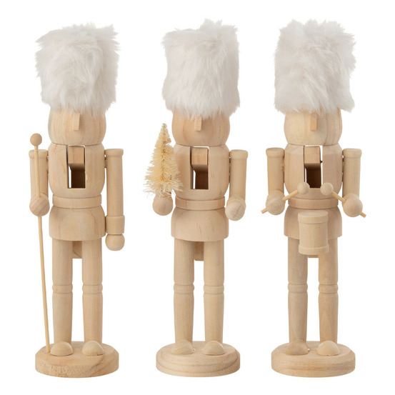 Lot de 3 casse-noisettes en bois