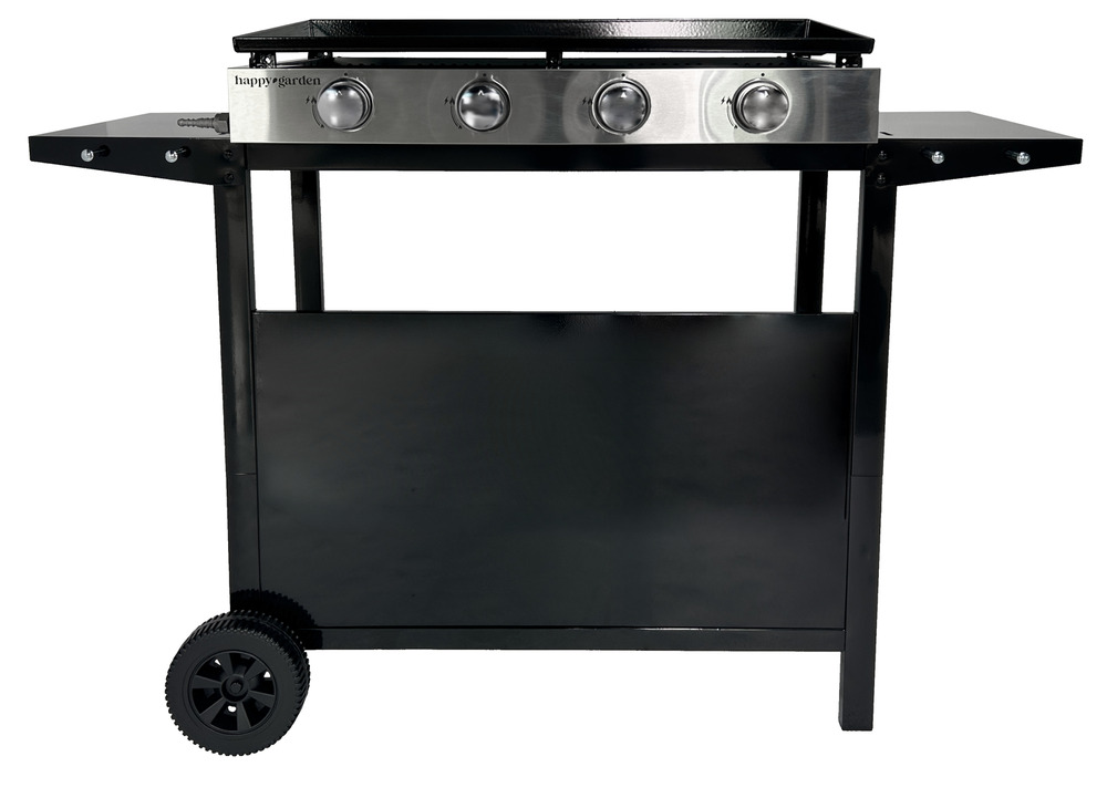 Plancha au gaz mérida 4 brûleurs + chariot