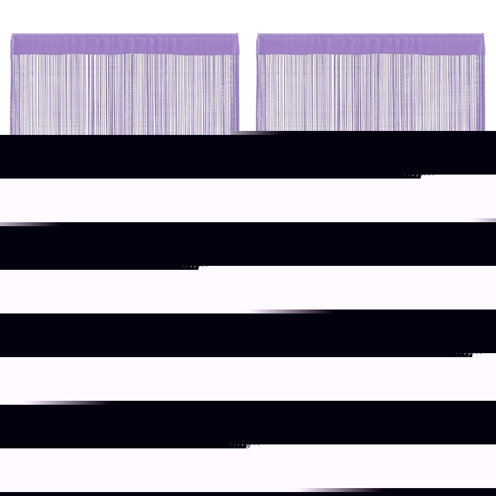 Rideaux à fils 2 pcs violet 100x250 cm