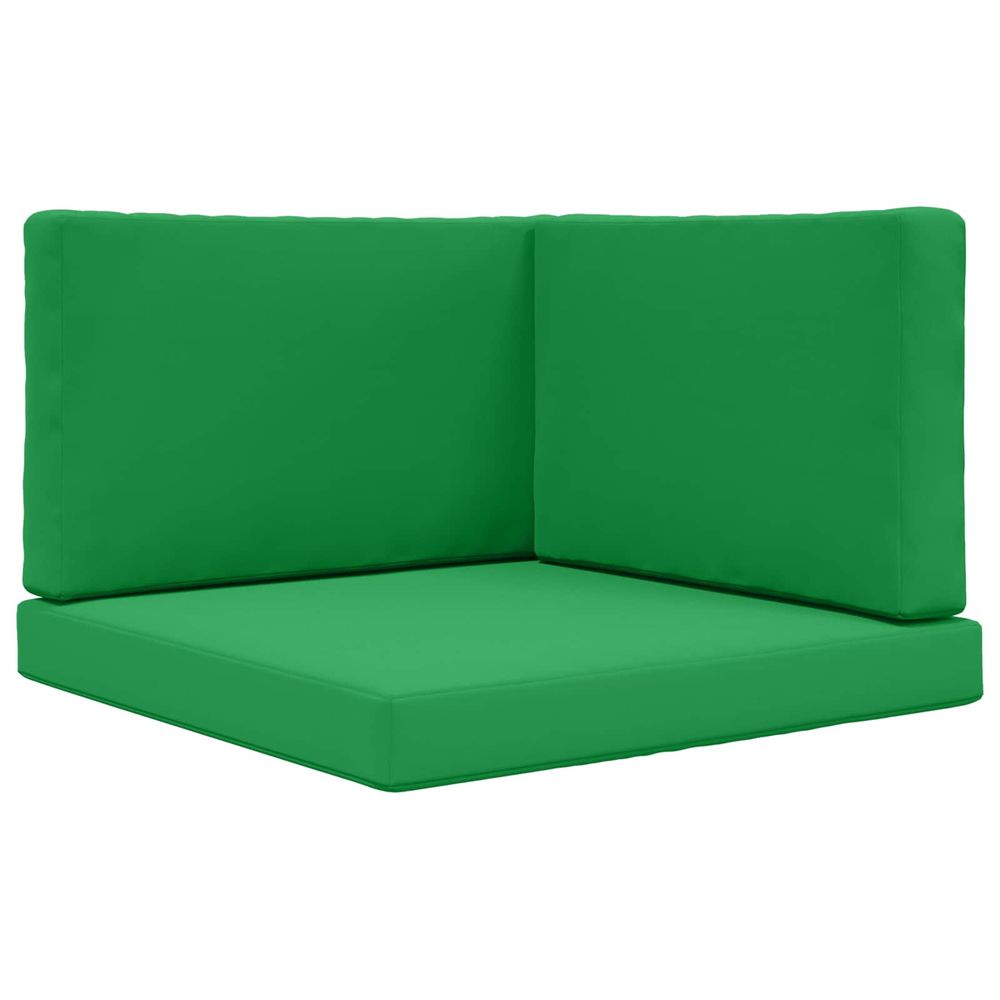Coussin de canapé d'extérieur polyester vert 80 x 80 cm