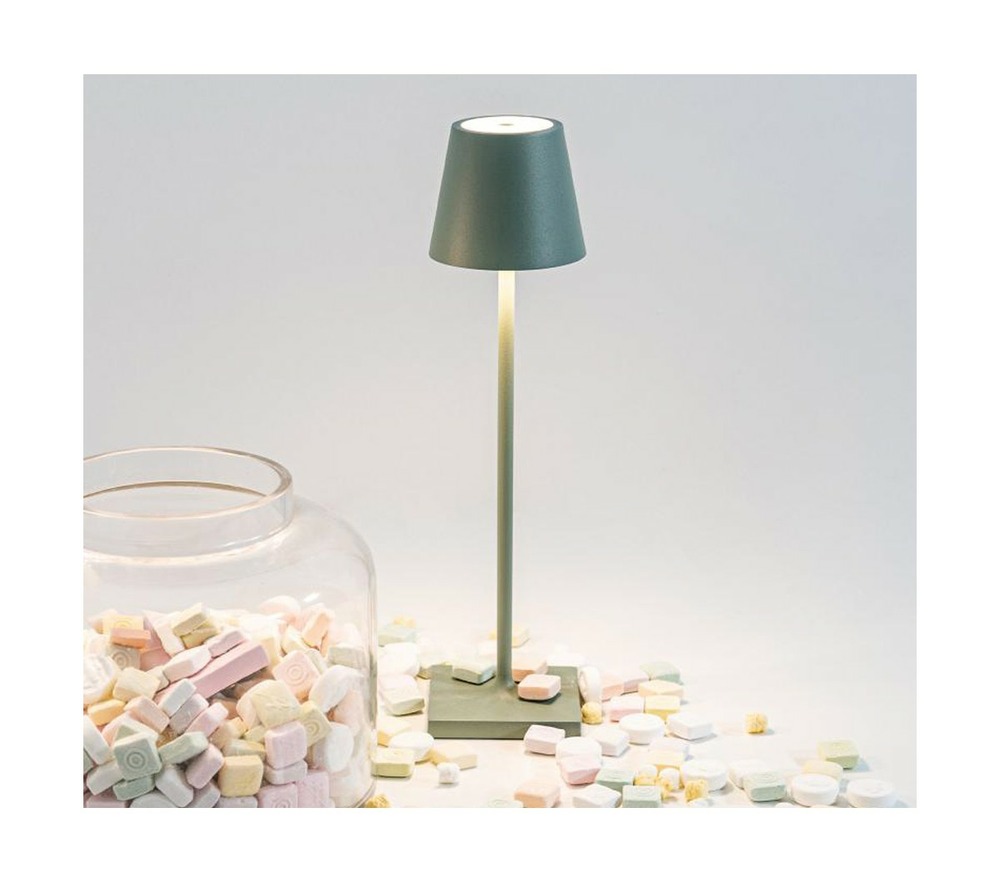 Lampe à poser poldina micro - vert pastel