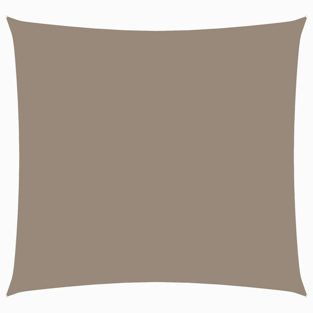 Voile de parasol tissu oxford carré 4,5x4,5 m taupe