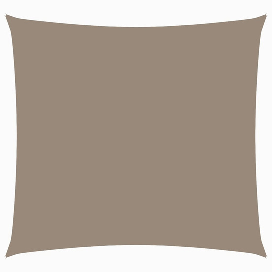 Voile de parasol tissu oxford carré 4,5x4,5 m taupe