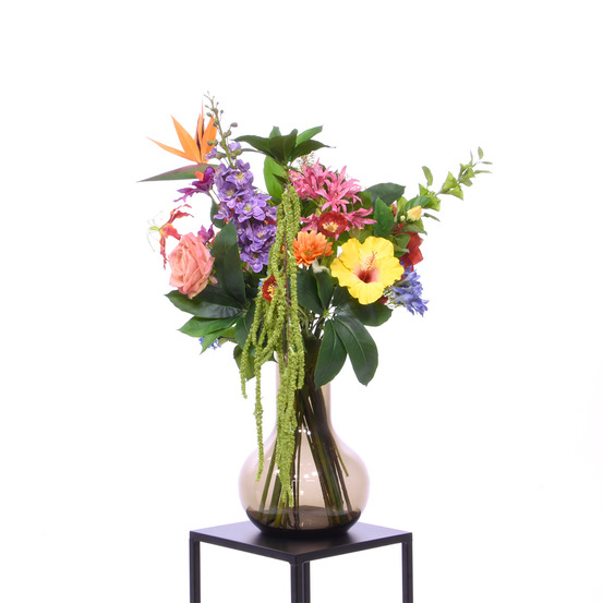 Bouquet artificiel entrelacé sienna valencia coloré