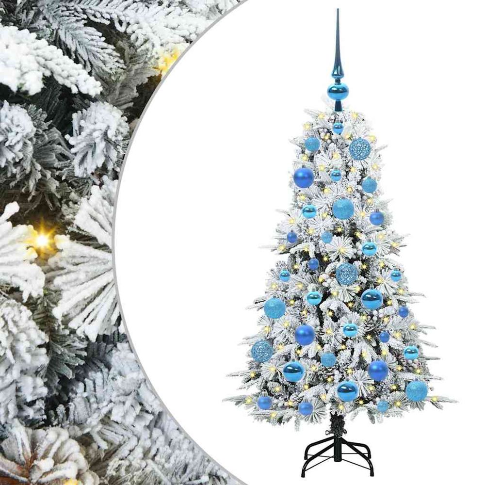 Sapin de noël artificiel à branches articulées blanc 120 cm