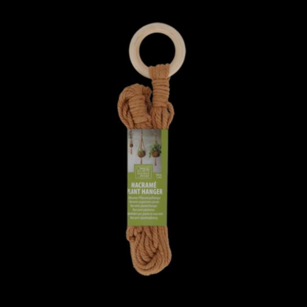 Suspension pour plante en macramé