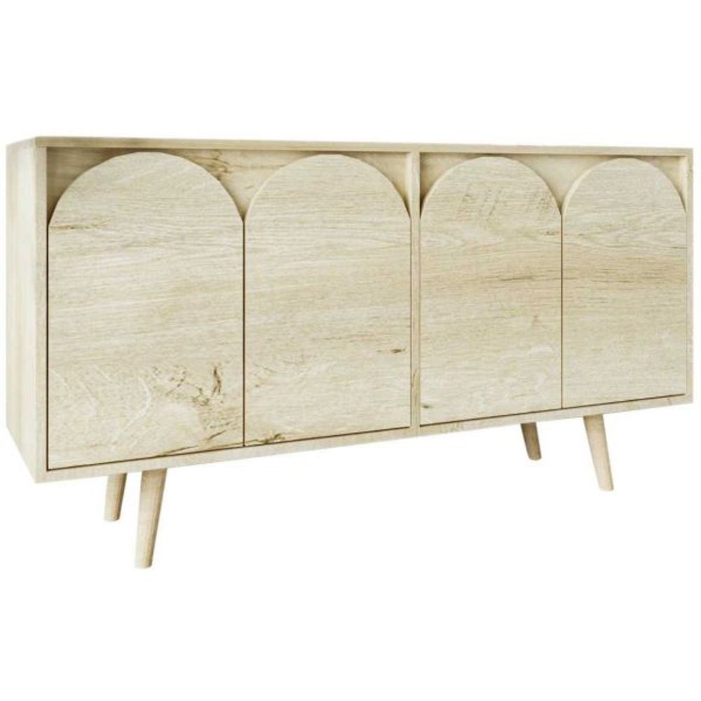 Buffet 4 portes en aggloméré venezia chêne