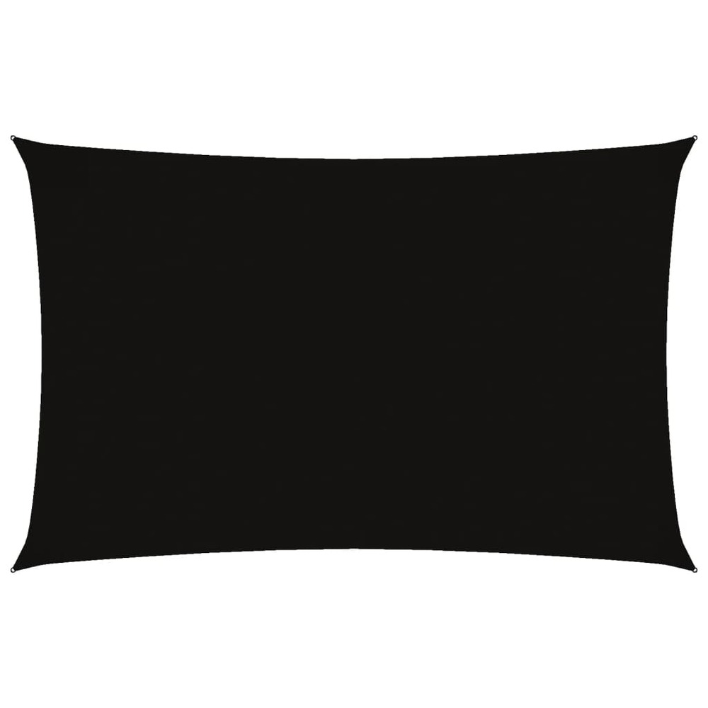 Voile de parasol tissu oxford rectangulaire 2,5x5 m noir