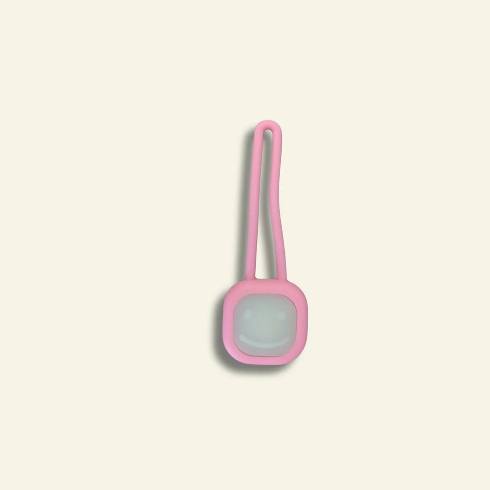 Pendentif led pour chien rose pastel