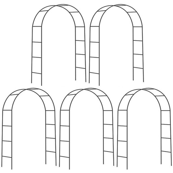 Arche déco en fer noir atea lot de 5