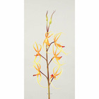 Orchidee Spider artificielle H 92 cm Latex Toucher reel Orange clair