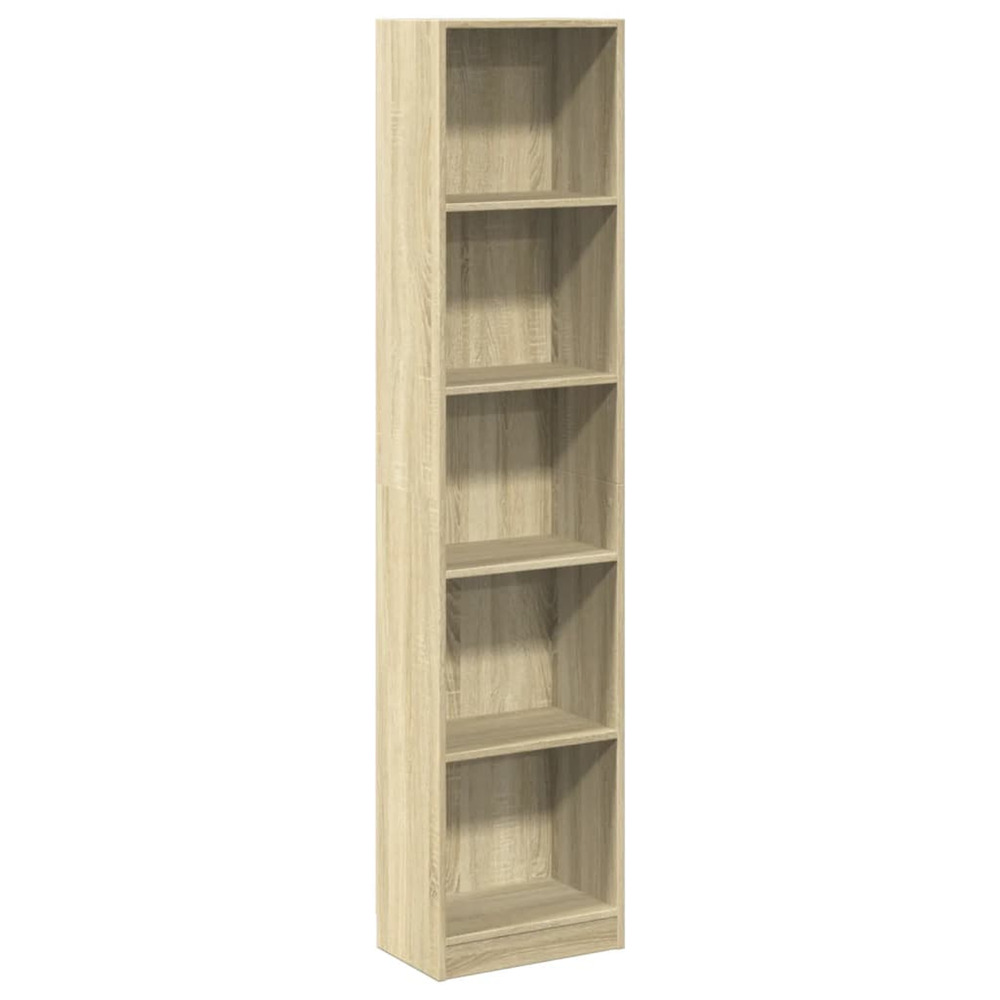 Bibliothèque chêne sonoma 40x24x176 cm bois d'ingénierie