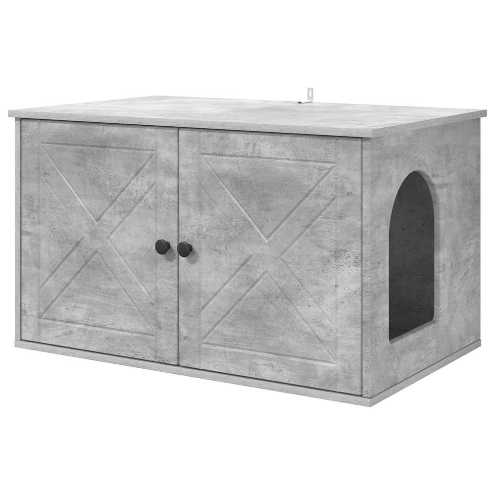 Maison pour chat béton 85 x 55 x 50,5 cm bois d'ingénierie