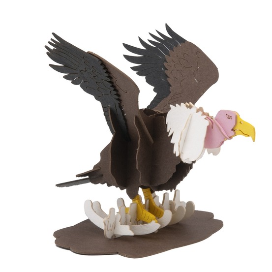 Maquette 3d en papier vautour