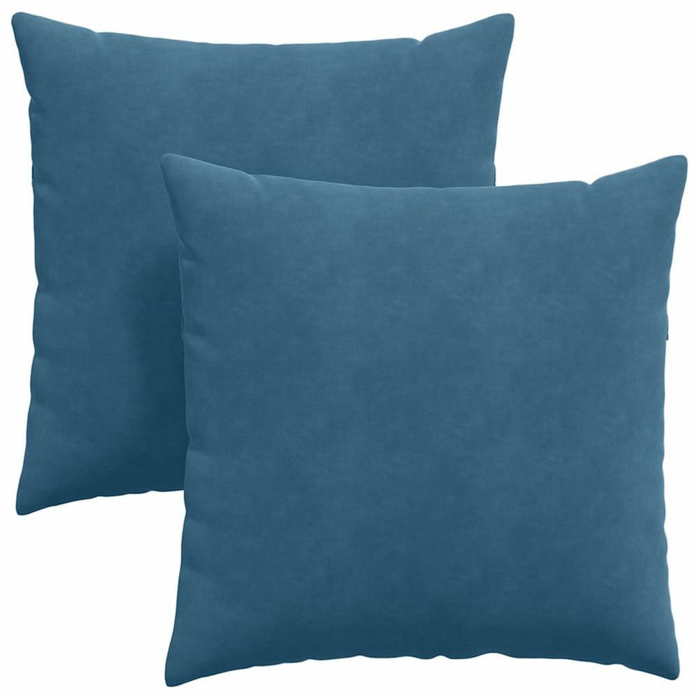 Coussins de canapé 2 pcs bleu 80 x 80 cm