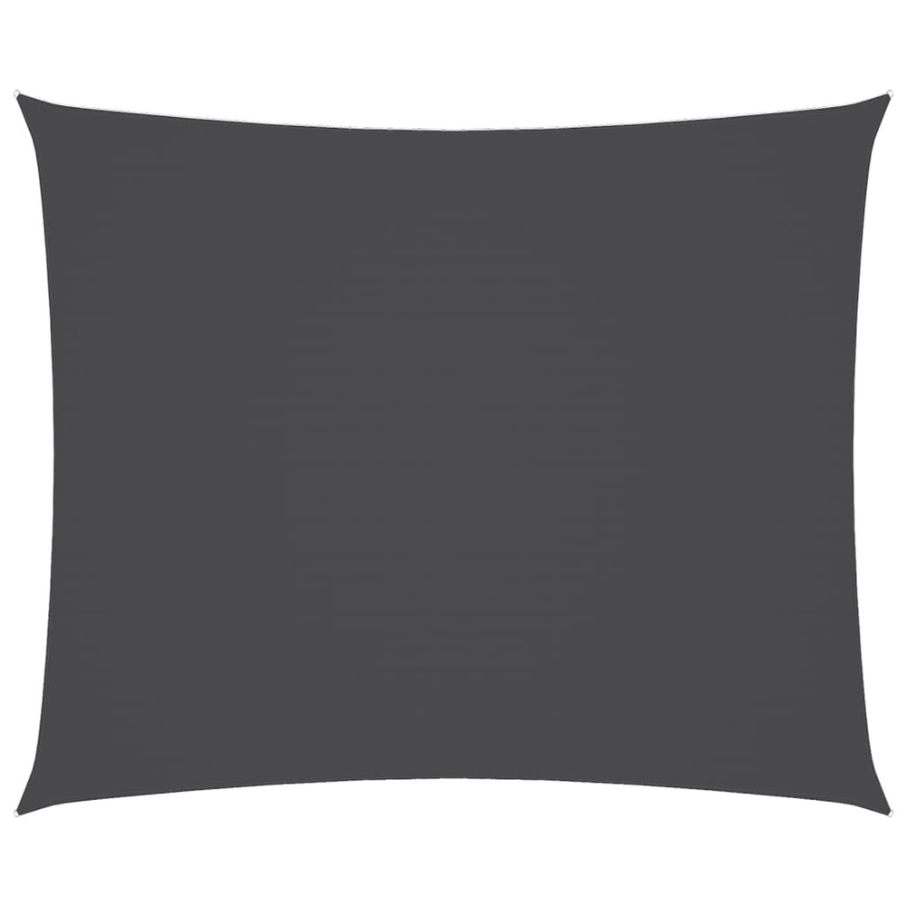 Voile de parasol tissu oxford rectangulaire 5x6 m anthracite
