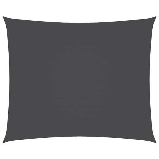 Voile de parasol tissu oxford rectangulaire 5x6 m anthracite