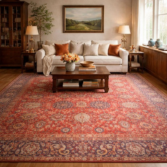 Tapis orient 120x170 nomedi rouge , tapis en coton