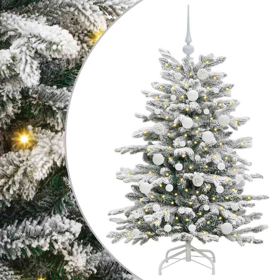 Sapin de noël artificiel à branches articulées blanc 120 cm