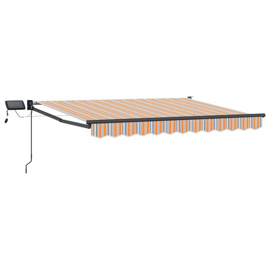 Store rétractable manuel avec leds 3,5 x 2,5 m