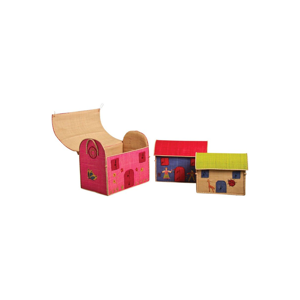 Coffres à jouets colorés (lot de 3)