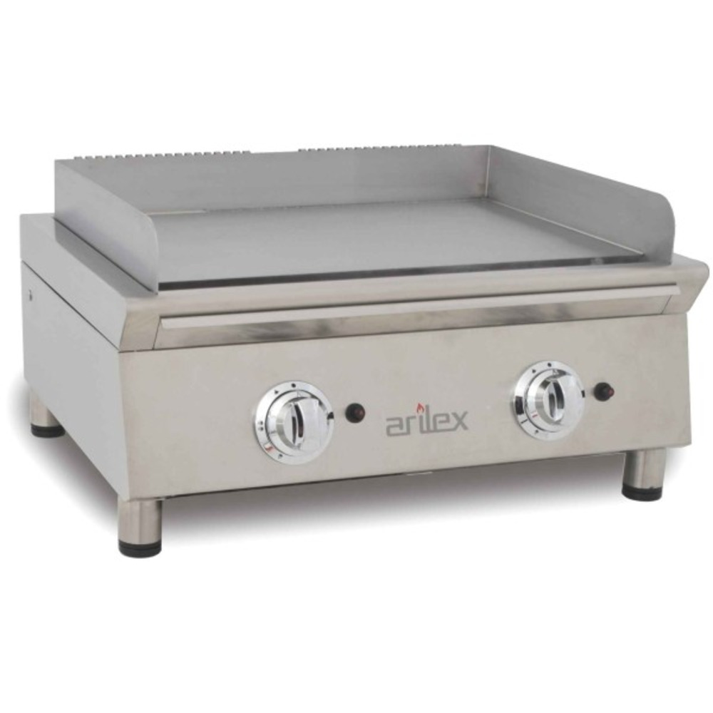 Frytop à gaz en acier rectifié epaisseur 15mm - arilex