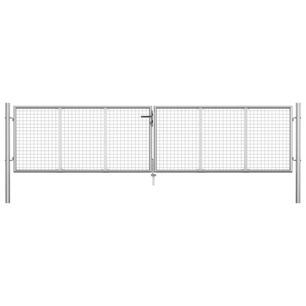 PORTE DE JARDIN ACIER GALVA 13-(864215)