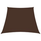 Voile toile d'ombrage parasol tissu oxford trapèze 3/4 x 3 m marron
